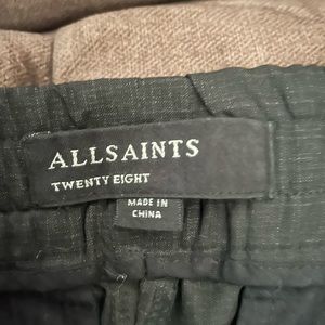 All Saints mens lounge/casual lightweight pants